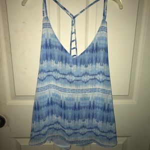 Blue Printed Top